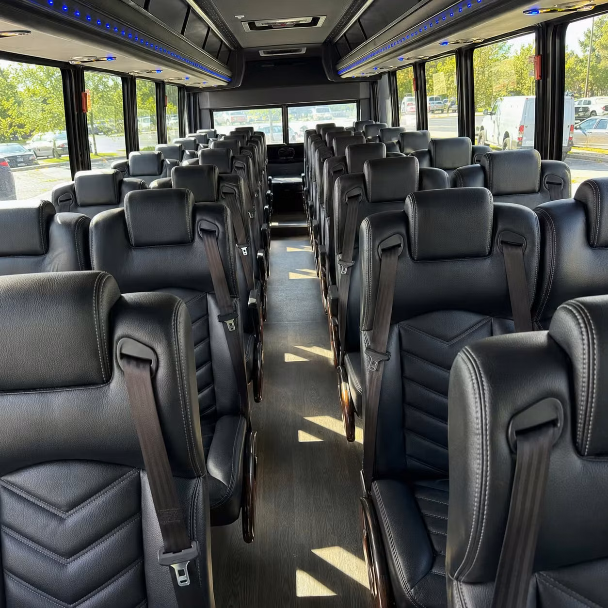 25 passenger minibus interior